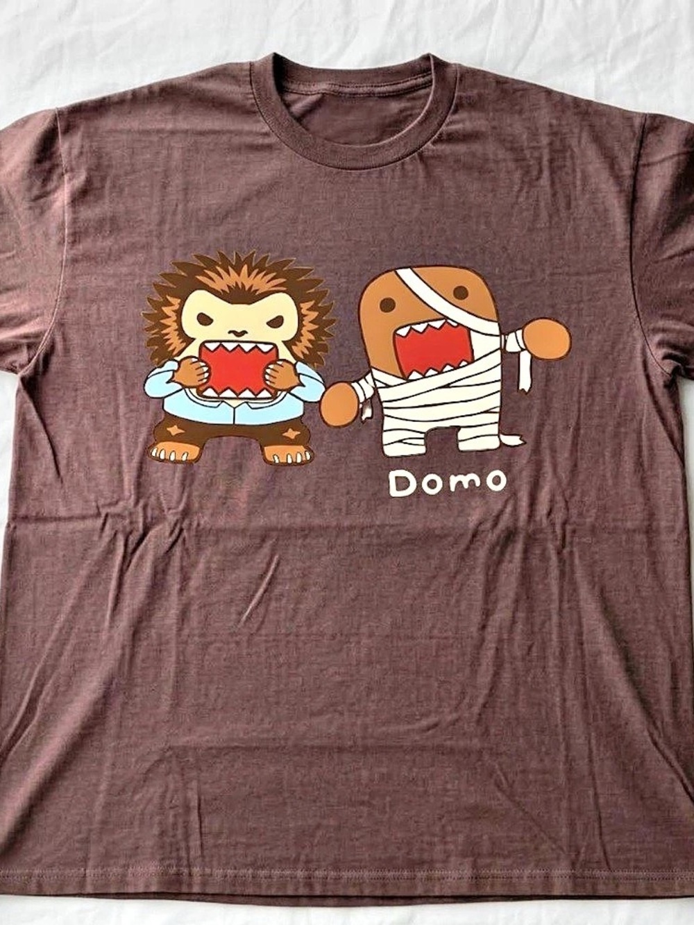 Domo Mummy Tee Graphic Short Sleeve T-Shirt Brown